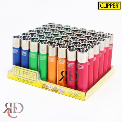 CLIPPER LIGHTER PAINTED METALLIC 48CT /PACK - RCL66